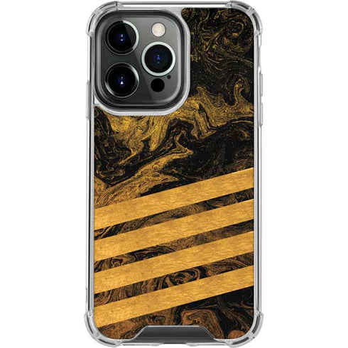 Striped Marble iPhone 16 Pro Clear Case